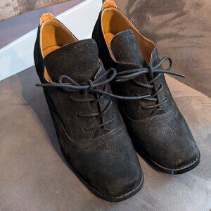 Urban outfitters cowhide heels